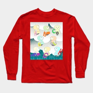 Antenna robots in the cloud Long Sleeve T-Shirt